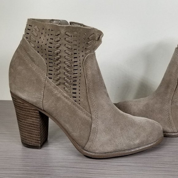 Vince Camuto Fenyia Bootie, Beige Suede, Womens Various Sizes - Picture 7 of 9